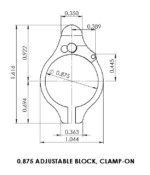 Superlative Arms Adjustable Bleed-Off Clamp On Gas Block