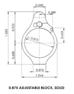 Superlative Arms Adjustable Set Screw Gas Block (TAN DLC)