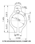 Superlative Arms Adjustable Bleed-Off Clamp On Gas Block