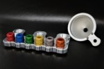 Area 419 Master Funnel Kit -Funnel, (6) Heads, Handle, and Storage Block