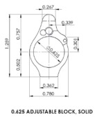 Superlative Arms Adjustable Set Screw Gas Block (TAN DLC)