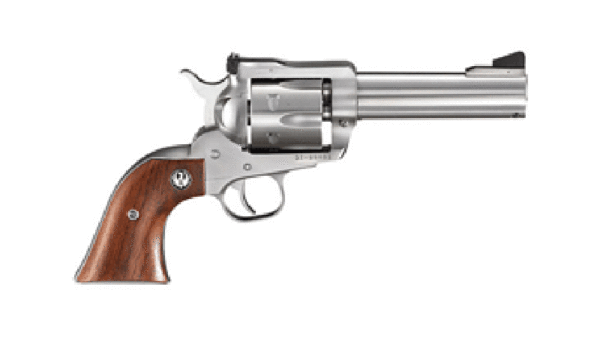 RUGER BLACKHAWK .357MAG 4.62" AS STAINLESS HARDWOOD 309