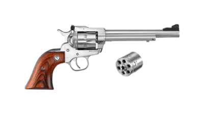 RUGER SINGLE-SIX CONVERTIBLE .22LR/.22WMR 6.5" AS S/S WOOD 626