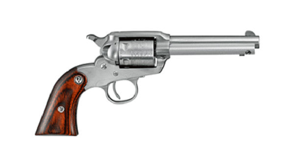 RUGER BEARCAT .22LR 4" FS STAINLESS HARDWOOD 913