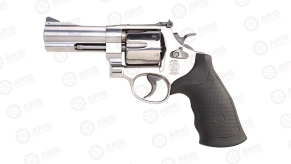 S&W 610 .10MM 4" AS 6-SHOT STAINLESS STEEL RUBBER 12463