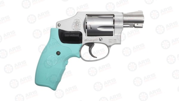 S&W 642 .38SPL+P 1.875" FS SS ROBINS EGG BLUE LASER 12555