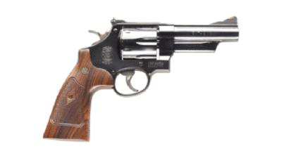 S&W 29 CLASSIC .44MAG 4" AS BLUED CHECKERED WOOD GRIPS 150254
