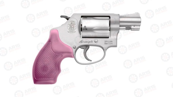 S&W 637 .38SPECIAL +P 1.875" FS 5-SHOT SS/PINK SYN GRIP 150467