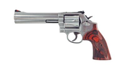S&W 686 DELUXE .357 6" AS 7-SHOT SS CHECKERED WOOD GRIPS 150712