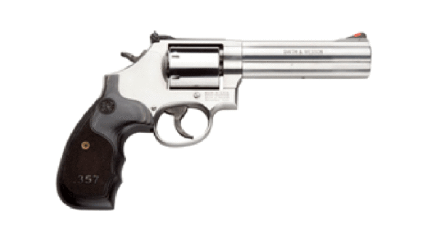 S&W 686 3-5-7 .357 5" AS 7-SH SS UNFLUTED CYLINDER WOOD 150854