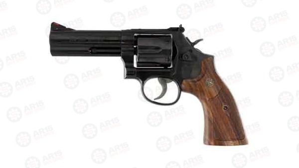 S&W 586 CLASSIC .357 4" AS 6-SHOT BLUED WOOD 150909