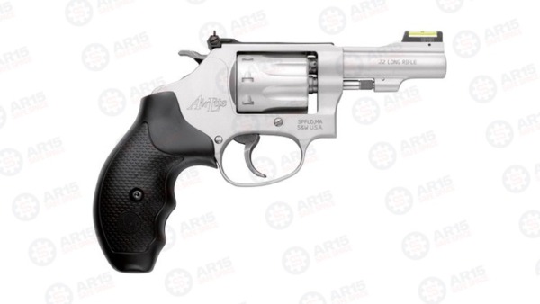 S&W 317 AIRLITE .22LR 3" AS SS 8-SHOT HI-VIZ RUBBER 160221