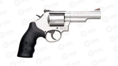 S&W 69 .44MAG 4.25" ADJ 5-SHOT STAINLESS RUBBER 162069