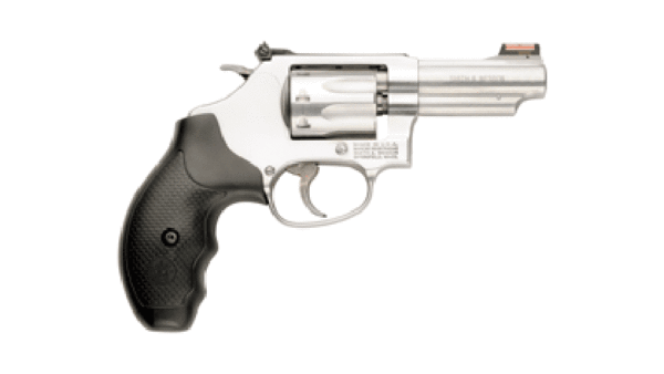 S&W 63 .22LR 3" AS 8-SHOT HI-VIZ STAINLESS RUBBER 162634