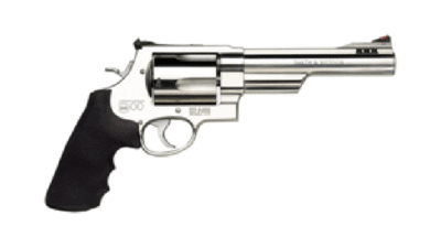 S&W 500 .500SW 6.5" AS 5-SHOT COMPENSATED STAINLESS RUBBER 163565
