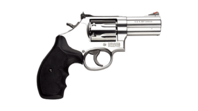 S&W 686PLUS .357 3" AS 7-SHOT STAINLESS STEEL RB RUBBER 164300