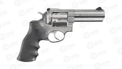 RUGER GP100 .327 FEDERAL 4.2" AS STAINLESS HOGUE MONOGRIP KGP43277