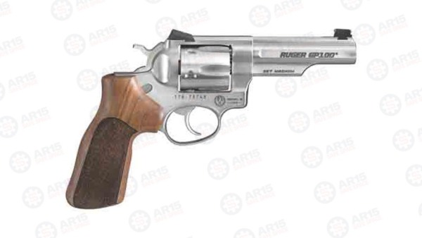 RUGER GP100 .357MAG 4.2" FS MATCH SS HOGUE STIPPLED HRWD * 1754