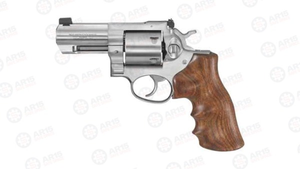 RUGER GP100 .44SPL 3" ADJ. STAINLESS WALNUT GRIP < 1767