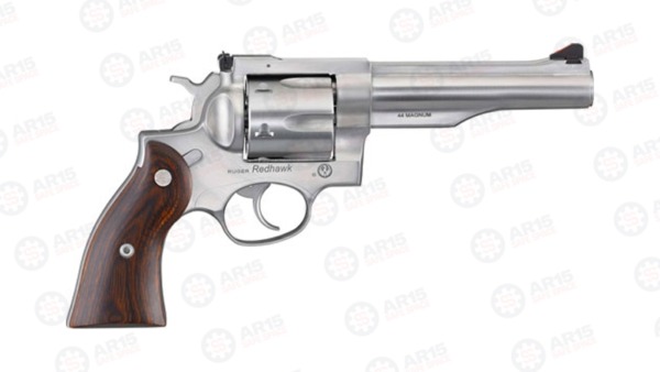 RUGER REDHAWK .44 REM MAG 5.5" STAINLESS WOOD ADJUSTABE 5043