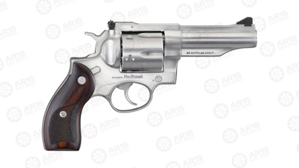 RUGER REDHAWK .45ACP 4.2" STAINLESS WOOD ADJUSTABE 5050
