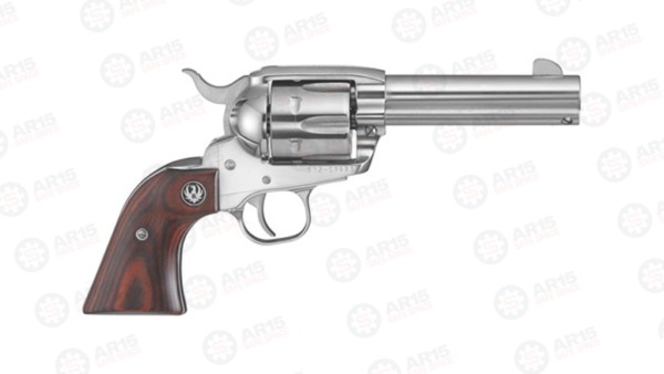 RUGER VAQUERO .45LC 4-5/8" FS S/S HARDWOOD KNV44