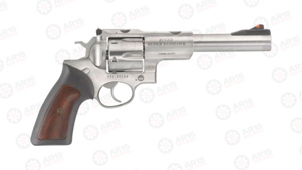 RUGER SUPER REDHAWK .10MM 7.5" AS STAINLESS HOGUE TAMER* 5522