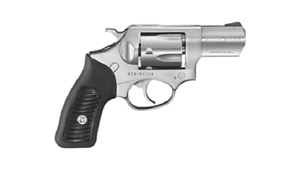 RUGER SP101 .38SPEC+P 2.25" FS STAINLESS BLACK RUBBER  * 5737