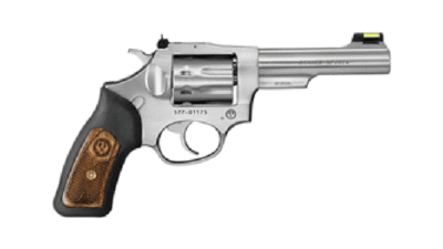 RUGER SP101 .22LR 4.2" 8-SHOT AS STAINLESS RUBBER GRIPS * 5765