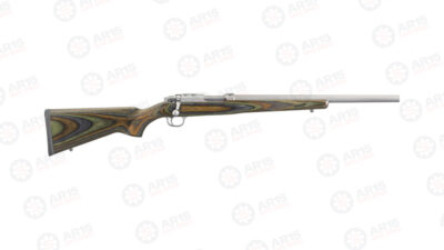 RUGER 77/17 .17WSM STAINLESS GREEN MOUNTAIN LAM. W/RINGS 7218