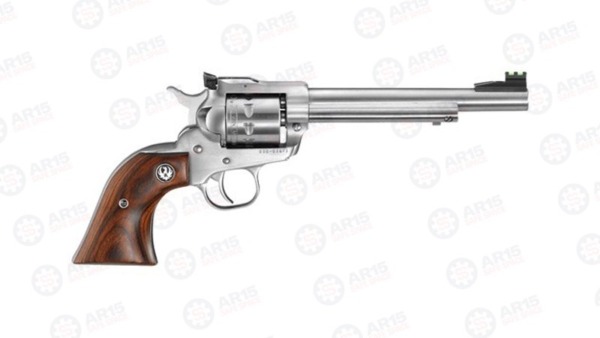 RUGER SINGLE-NINE .22WMR 9-SHT 6.5" AS STAINLESS HARDWOOD 8150