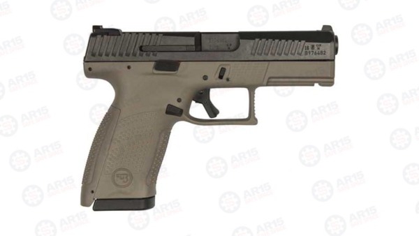 CZ P-10 COMPACT 9MM FS 15-SHOT FDE FRAME W/ BLACK SLIDE !