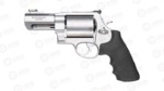 Smith & Wesson X Frame Series Performance Center Model 500 Handgun 500 S&W Mag 5rd Capacity 3.5" Barrel Silver with Black Grip Fiber Optic Sights