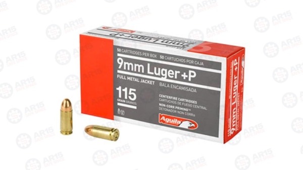 AGUILA 9MM +P 115GR FMJ Aguila Ammunition