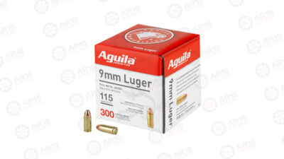 AGUILA 9MM 115GR FMJ 300/1200 Aguila Ammunition