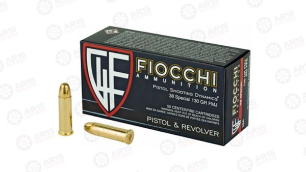 FIOCCHI 38SPL 130GR FMJ