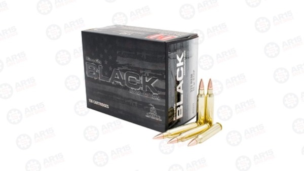 HRNDY BLACK 223REM 55G BTHP 150/1200 Hornady