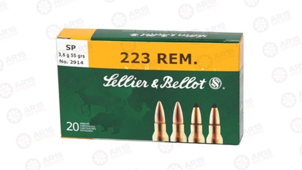 S&B 223REM 55GR FMJ