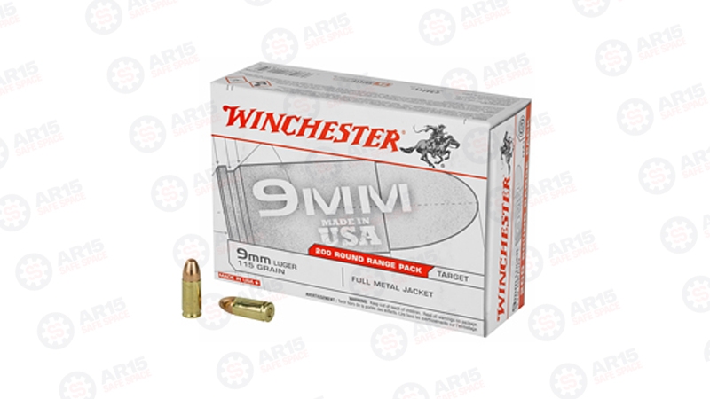 WIN USA 9MM 115GR FMJ 200/1000 Winchester