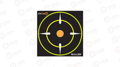 Allen EZ See Target 6"X6" Adhesive Bullseye Target 12 15226 EZ See