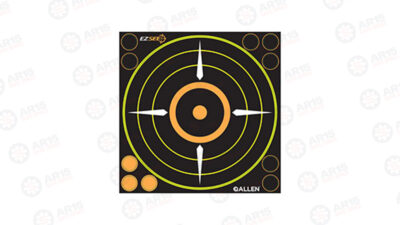 Allen EZ See Target 8.5"X8.5" Adhesive Bullseye Target 6 15228 EZ See