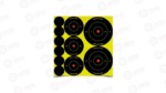 Birchwood Casey ARA-12 Shoot-N-C Target 1", 2", 3" Round Bullseye Assorted 72-1", 36-2" & 24-3" Targets 34608-12