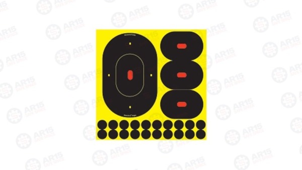 Birchwood Casey B27-6 Shoot-N-C Target 9", 4.75", 1" Silhouette 5-9", 15-4.75" Targets & 100 Pasters 34905-6