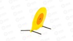 Birchwood Casey World of Targets Mule Kick Target 15.5" Gong Target 1 47305
