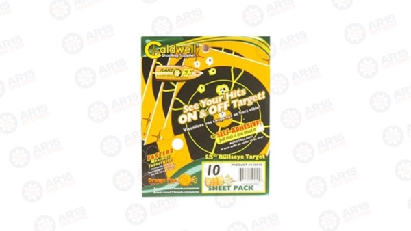 Caldwell Bulls-Eye Orange Peel 5.5" 10/Pack 550-010
