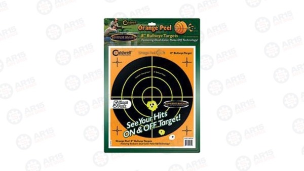 Caldwell Bulls-Eye Orange Peel 8" 5/Pack 805-645