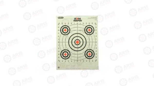 Champion Traps & Targets Orange Bullseye Scorekeeper Target 100 Yd Rifle Sight-In 12/Pack 45726