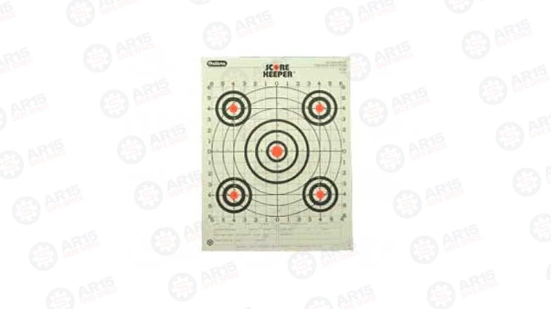 Champion Traps & Targets Orange Bullseye Scorekeeper Target 100 Yd Rifle Sight-In 12/Pack 45726 Orange Bullseye