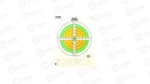 Champion Traps & Targets Flourescent Orange/Green Bullseye Scorekeeper Target 100 Yd Smallbore Rifle 12/Pack 45762