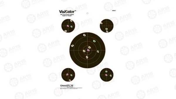 Champion Traps & Targets VisiColor Target 8" Sight-In 10/Pack 45827 VisiColor